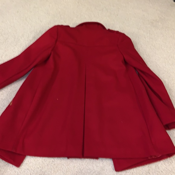 Guess Red Wool Pea Coat size XS wool - Picture 6 of 6